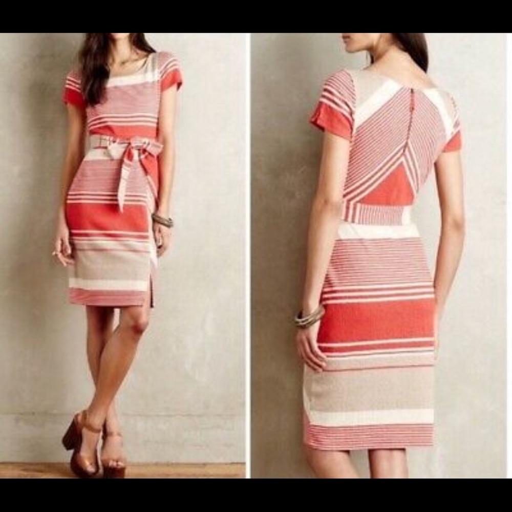 Anthropologie Belted Lilka Sorella Dress, Size S